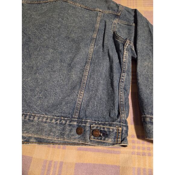 Vtg 80s Levis Jean Jacket Trucker USA Made 70507-0214 Size Medium 70s 90s Faded - Picture 8 of 14